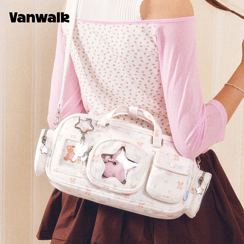 VANWALK Cocoa Pie Series Aesthetic Ita Bags Shoulder Purse Bag v3112