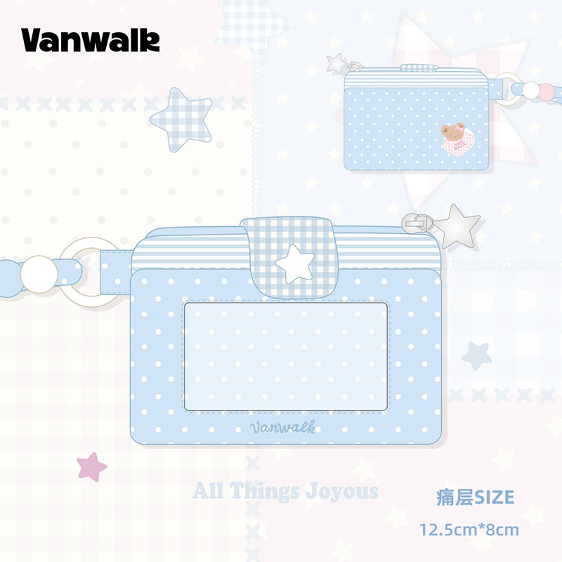 May-ari ng kard ng badge na may tali na Cute Bunny Series Cocoapie ng VANWALK VS125
