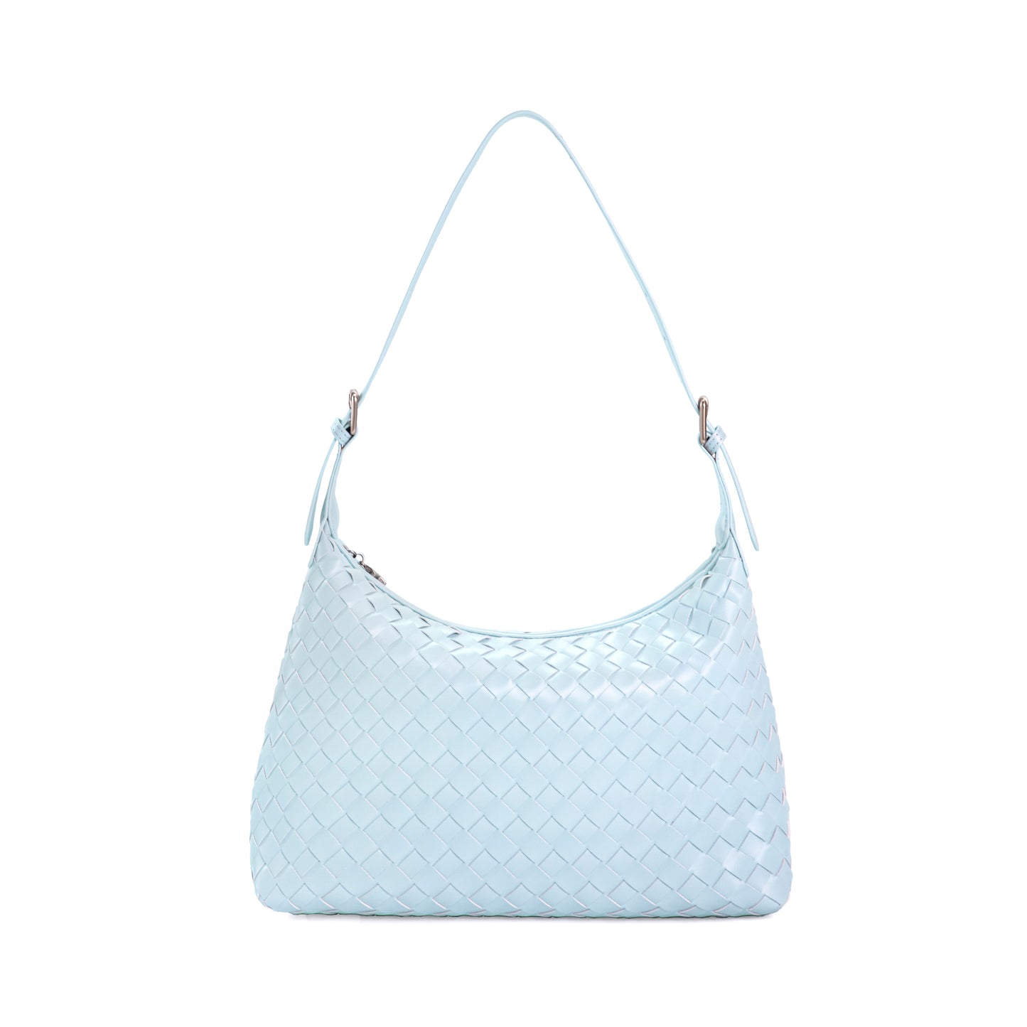 Vanwalk Woven-Texture Embossed Leather Hobo Shoulder Bag V3082