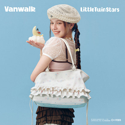 กระเป๋าสะพายไหล่ดีไซน์น่ารัก ซานริโอ ลิตเติลทวินสตาร์ส VANWALK V3058