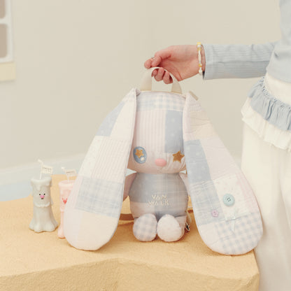 VANWALK Planner House Series Cute Patchwork Lop-eared Rabbit Backpack v3028