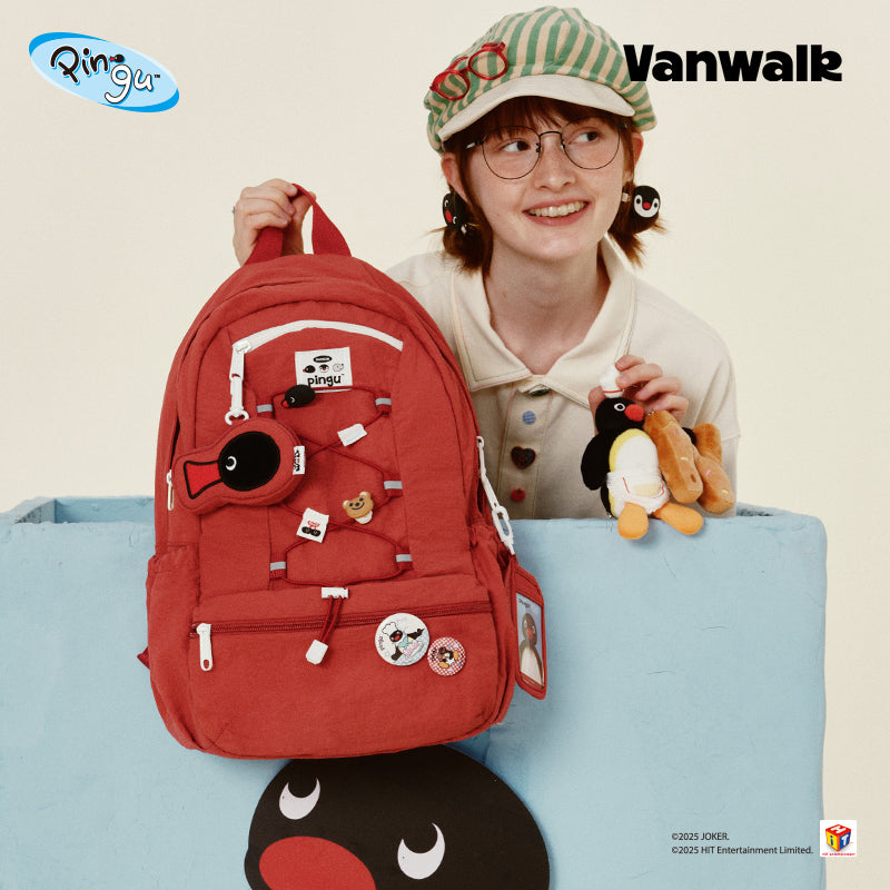 حقيبة ظهر سلسلة تعاون Vanwalk Pingu موديل V2921
