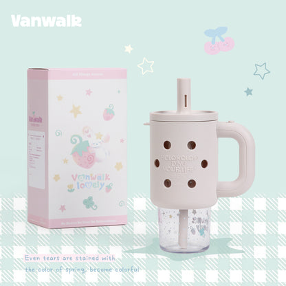 Vanwalk سلسلة كوكوبي زجاجة مياه لطيفة سعة 800ml k714