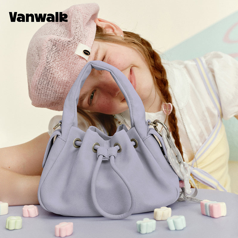 กระเป๋าสะพายไหล่ขนาดเล็ก VANWALK รุ่น Gulugulu Series Original Star ลายรูดาว ทำจากหนัง PU รุ่น V3051