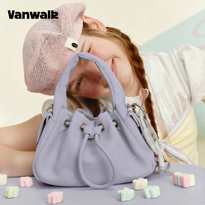 กระเป๋าสะพายไหล่ขนาดเล็ก VANWALK รุ่น Gulugulu Series Original Star ลายรูดาว ทำจากหนัง PU รุ่น V3051