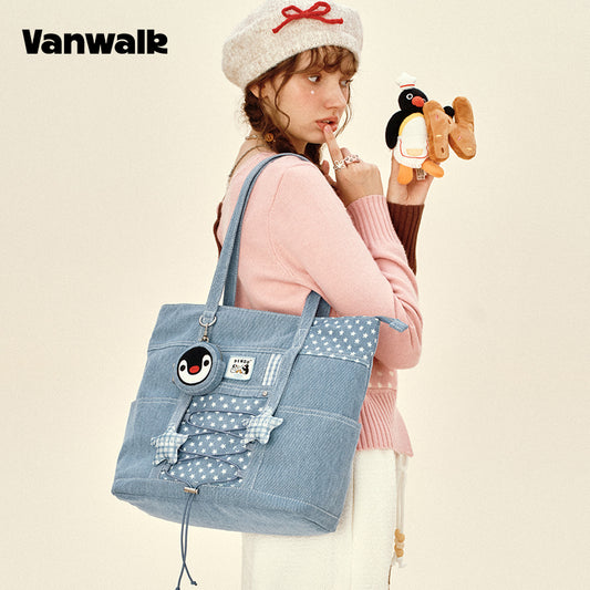 حقائب الكتف الأصلية من سلسلة VANWALK Pingu موديل V2983