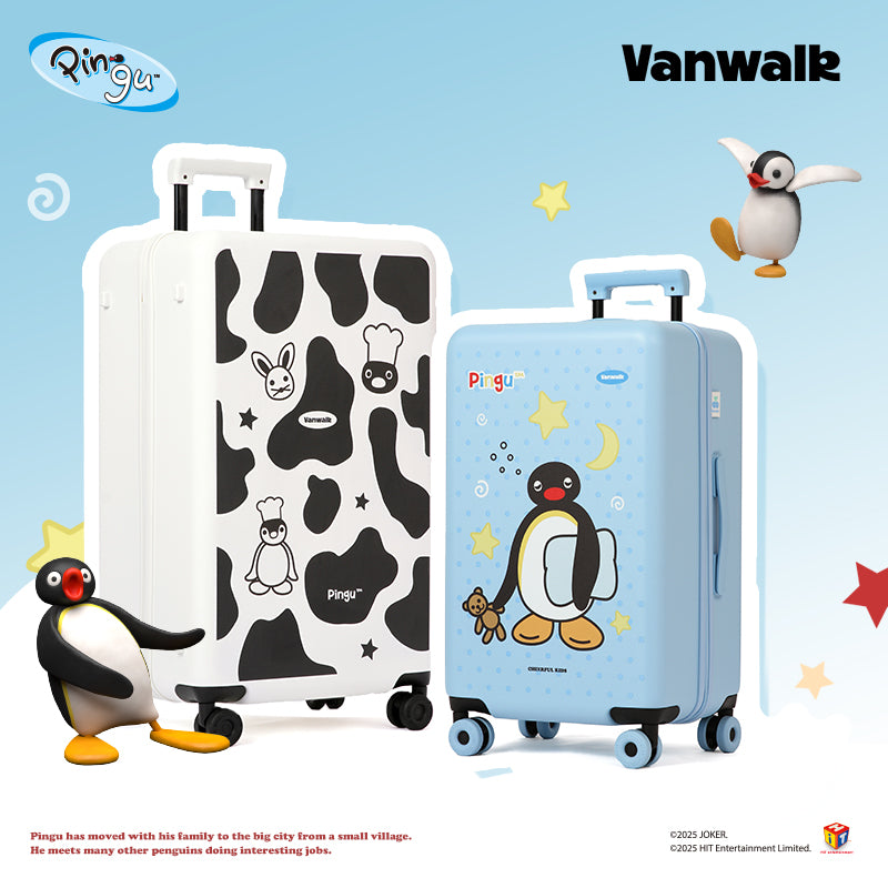 Vanwalk Large capacity Pingu Collaboration Serie suitcase B1010