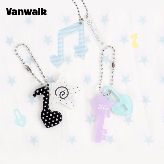 سلسلة كرات الأرز اللزج من VANWALK حقيبة إكسسوارات ميدالية مفاتيح K651