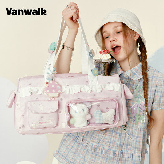 กระเป๋าสะพายไหล่ขนาดใหญ่ VANWALK Gulugulu รุ่น V3055