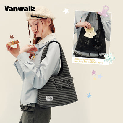 VANWALK Planner House Double-Sided Tote Bag/Shoulder Bag v3026
