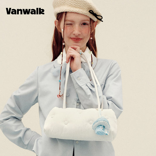 vanwalk กระเป๋าสะพายไหล่ซีรีส์บ้านสมุดโน้ตดีไซน์เฉพาะตัว v2994