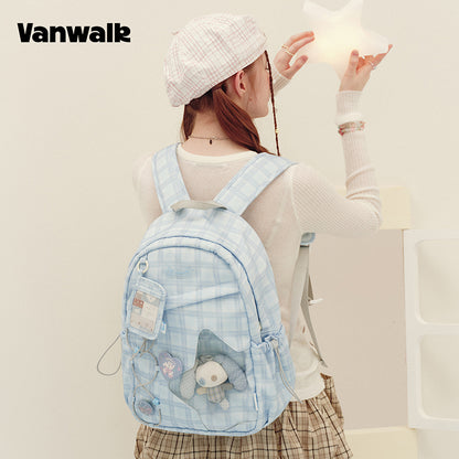 กระเป๋าเป้สะพายหลังชุดบ้านสมุดบันทึกทำมือแสนรัก vanwalk รุ่น v3029