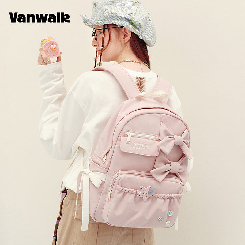 กระเป๋าเป้สะพายหลังชุดบ้านสมุดบันทึกทำมือแสนรัก vanwalk รุ่น v3031