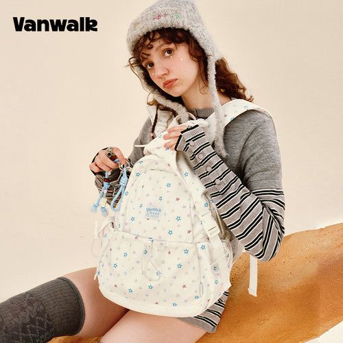 VANWALK กระเป๋าเป้สำหรับนักเรียนดีไซน์น่ารัก Lovely Note รุ่น v2904