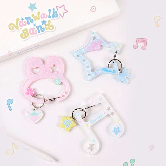Vanwalk สร้อยคออะคริลิกรูปโน้ตดนตรี Happy Band K581