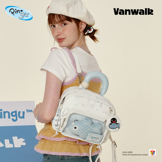กระเป๋าใส่อุปกรณ์เจ็บปวดน่ารัก Vanwalk ซีรีส์ความร่วมมือ Pingu V2927