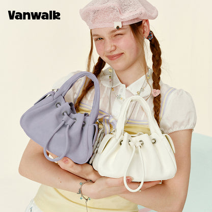กระเป๋าสะพายไหล่ขนาดเล็ก VANWALK รุ่น Gulugulu Series Original Star ลายรูดาว ทำจากหนัง PU รุ่น V3051