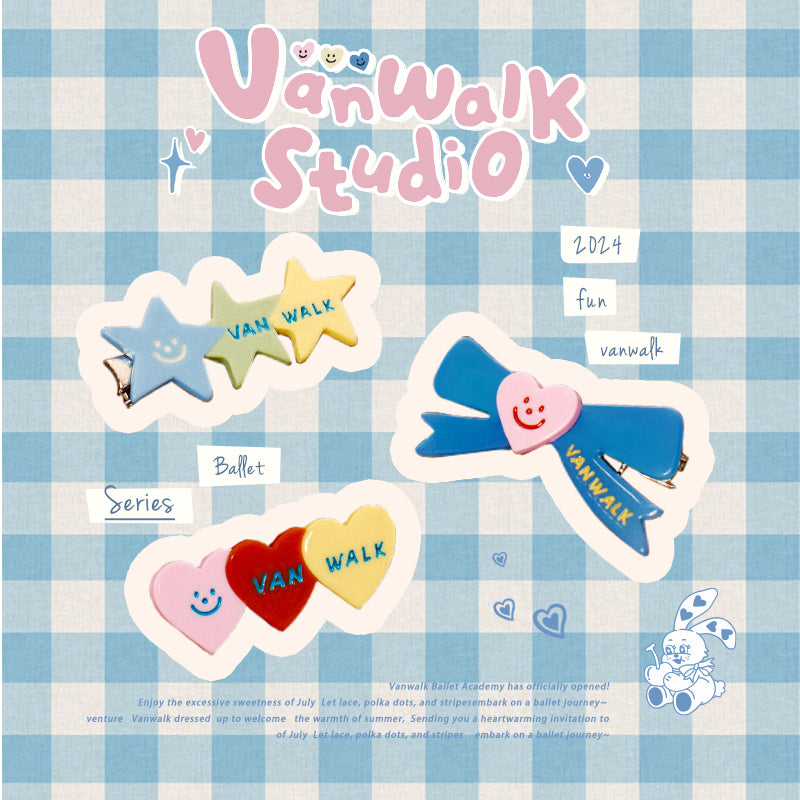 Vanwalk กิ๊บติดผมโบว์สาวน้อย Sweetheart K491