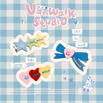Vanwalk กิ๊บติดผมโบว์สาวน้อย Sweetheart K491