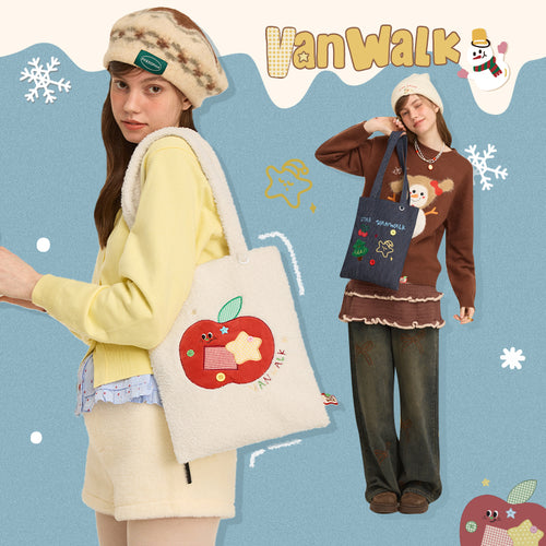 Vanwalk กระเป๋าสะพายไหล่ดีไซน์น่ารัก ซีรีส์คริสต์มาส VS32