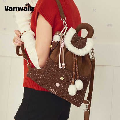 VANWALK คอลเลกชันคริสต์มาส กระเป๋าสะพายไหล่ขนาดใหญ่ รุ่น v3002