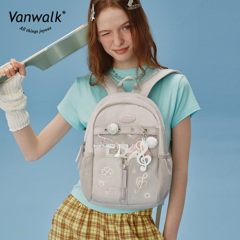 Vanwalk กระเป๋าเป้ Happy Band หลายช่อง V2901