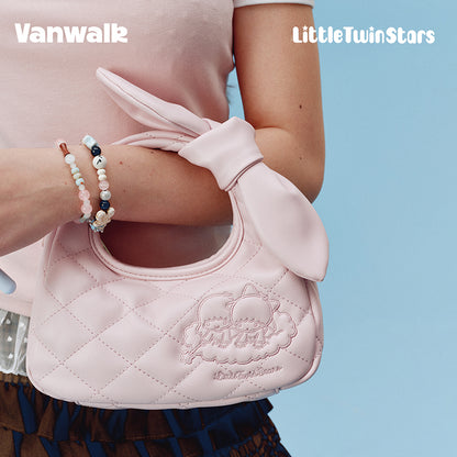 กระเป๋าสะพายไหล่และกระเป๋าถือดีไซน์น่ารัก Sanrio Little Twin Stars VANWALK รุ่น V3076