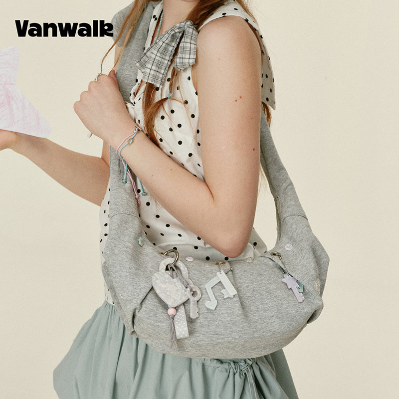 กระเป๋าสะพายไหล่ขนาดเล็ก VANWALK รุ่น Gulugulu Series Original Star ลายรูดาว ทำจากหนัง PU รุ่น V3051