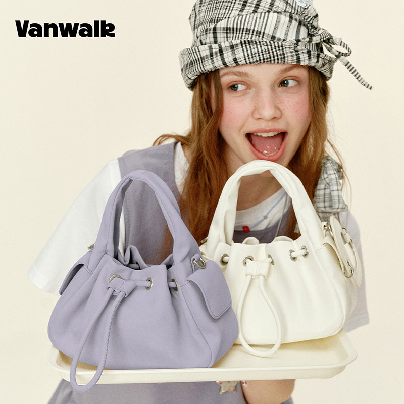 กระเป๋าสะพายไหล่ขนาดเล็ก VANWALK รุ่น Gulugulu Series Original Star ลายรูดาว ทำจากหนัง PU รุ่น V3051