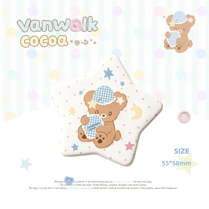 Vanwalk Serye Cocoapie Cute na Plush Charm at Badge K730