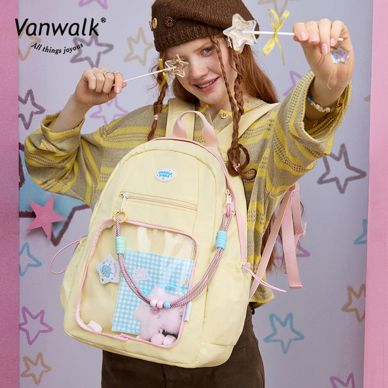 Vanwalk 大容量 ラッキースター バックパック V2884