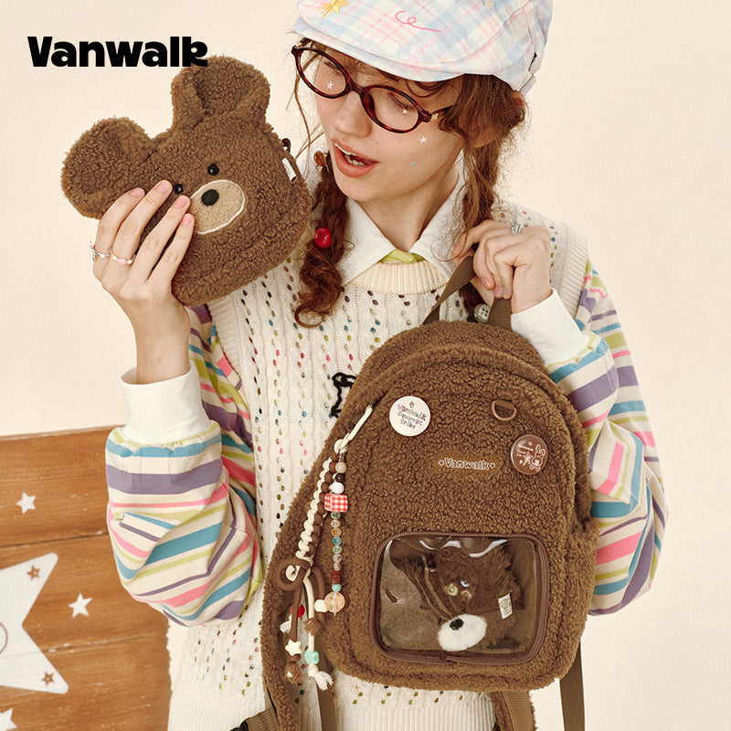 VANWALK กระเป๋าเป้สำหรับนักเรียนดีไซน์น่ารัก Lovely Note รุ่น v2904