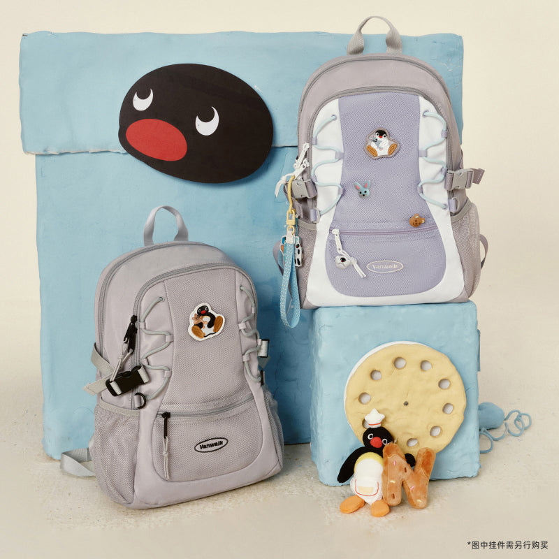 VANWALK Cute Pingu Collaboration Series Backpack v2935