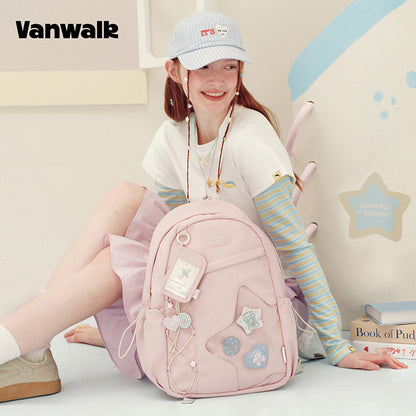 กระเป๋าเป้สะพายหลังชุดบ้านสมุดบันทึกทำมือแสนรัก vanwalk รุ่น v3029