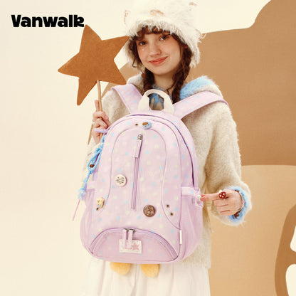 VANWALK กระเป๋าเป้สำหรับนักเรียนดีไซน์น่ารัก Lovely Note รุ่น v2904