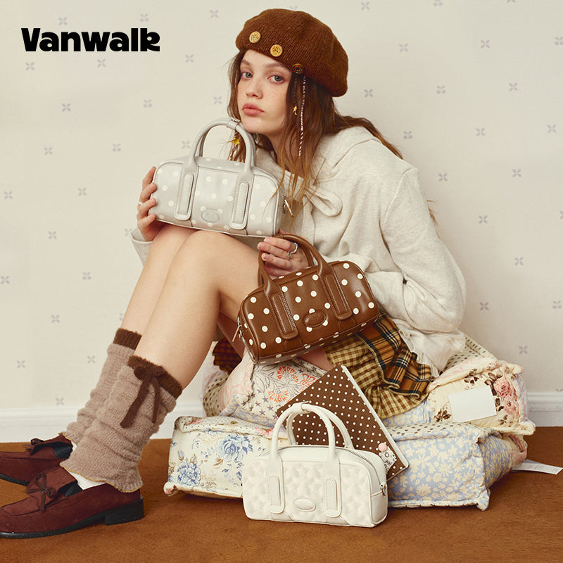 VANWALK กระเป๋าสะพายไหล่ดีไซน์น่ารัก ความจุใหญ่ รุ่น v3005