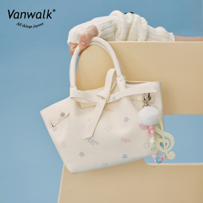 Vanwalk กระเป๋าตะกร้าผักแบบถือ Happy Band V2907