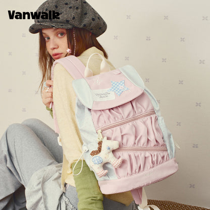 VANWALK Large Capacity Handbag Student Backpack V2997