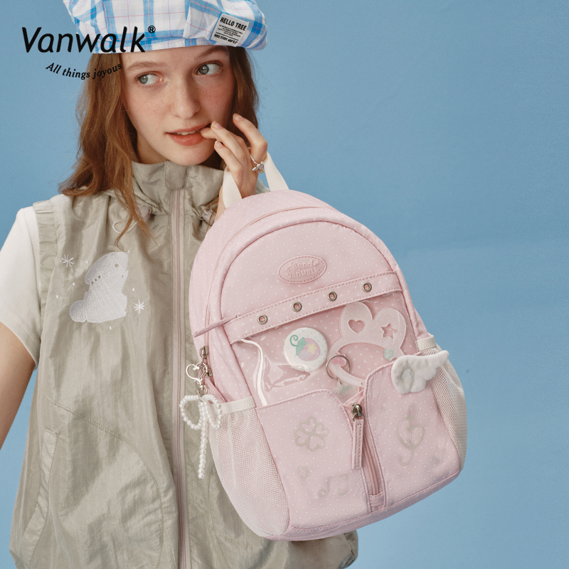 Vanwalk กระเป๋าเป้ Happy Band หลายช่อง V2901
