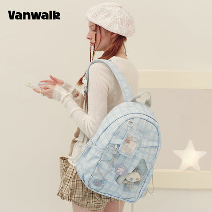 กระเป๋าเป้สะพายหลังชุดบ้านสมุดบันทึกทำมือแสนรัก vanwalk รุ่น v3029