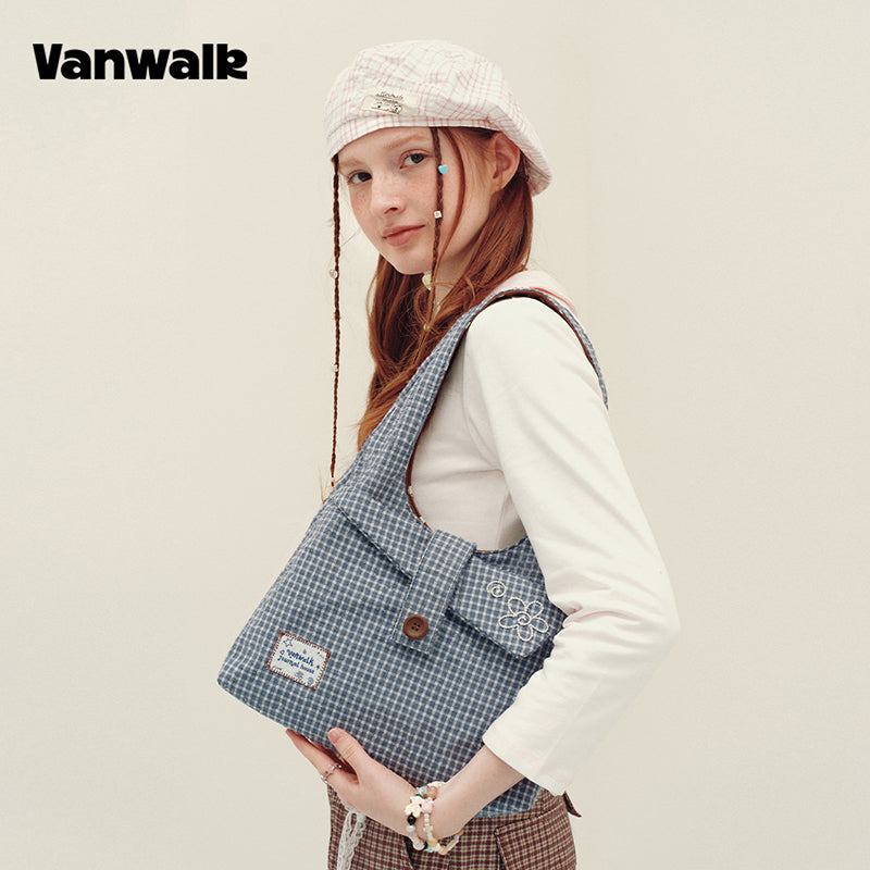 VANWALK Planner House Double-Sided Tote Bag/Shoulder Bag v3026