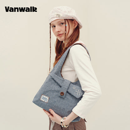 VANWALK Planner House Double-Sided Tote Bag/Shoulder Bag v3026
