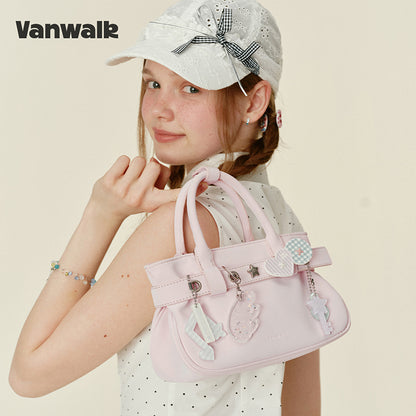 กระเป๋าสะพายไหล่ขนาดเล็ก VANWALK รุ่น Gulugulu Series Original Star ลายรูดาว ทำจากหนัง PU รุ่น V3051