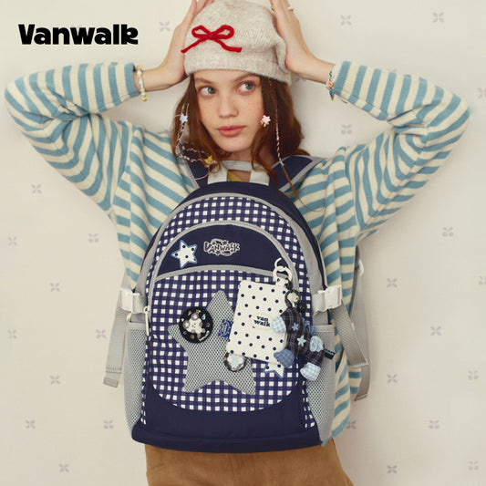 VANWALK Malaking Kapasidad na Backpack ng Serye ng Malagkit na Bola ng Bigas v2971
