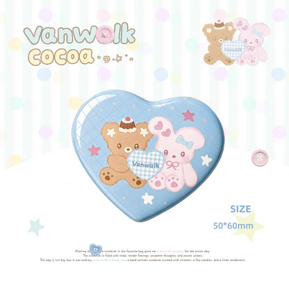 Vanwalk Serye Cocoapie Cute na Plush Charm at Badge K730