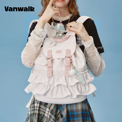 VANWALK กระเป๋าเป้สำหรับนักเรียนดีไซน์น่ารัก Lovely Note รุ่น v2904