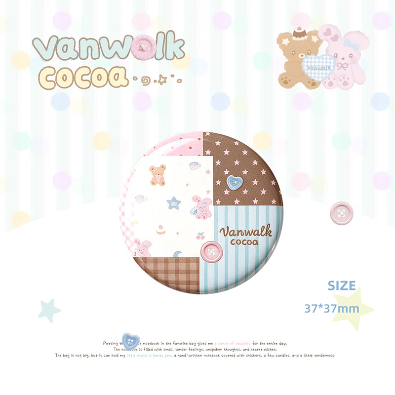 Vanwalk Serye Cocoapie Cute na Plush Charm at Badge K730