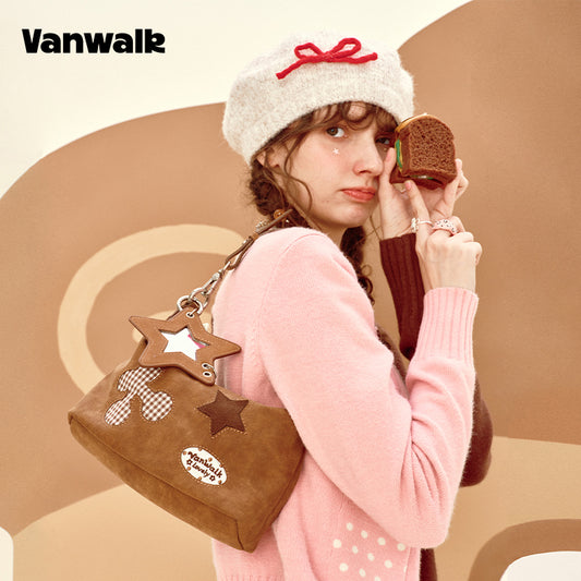 حقائب الكتف الأصلية من سلسلة قبيلة الصنوبر VANWALK حقيبة يد V2993