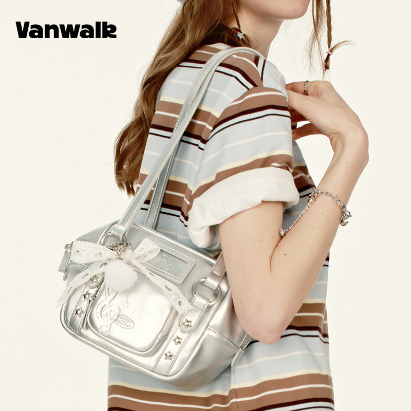 VANWALK กระเป๋าสะพายไหล่แบบถือสำหรับพักผ่อน V2918