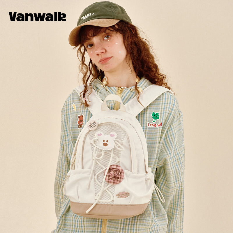 VANWALK กระเป๋าเป้สำหรับนักเรียนดีไซน์น่ารัก Lovely Note รุ่น v2904